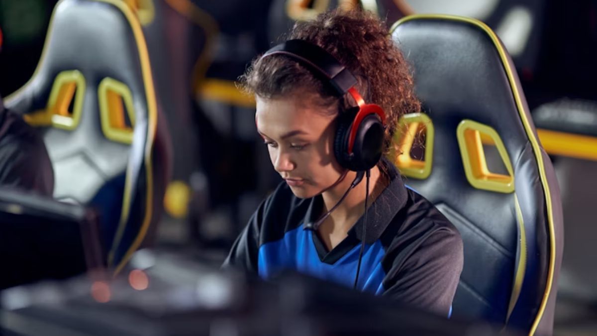 mulher se preparando para mais uma de suas competições.